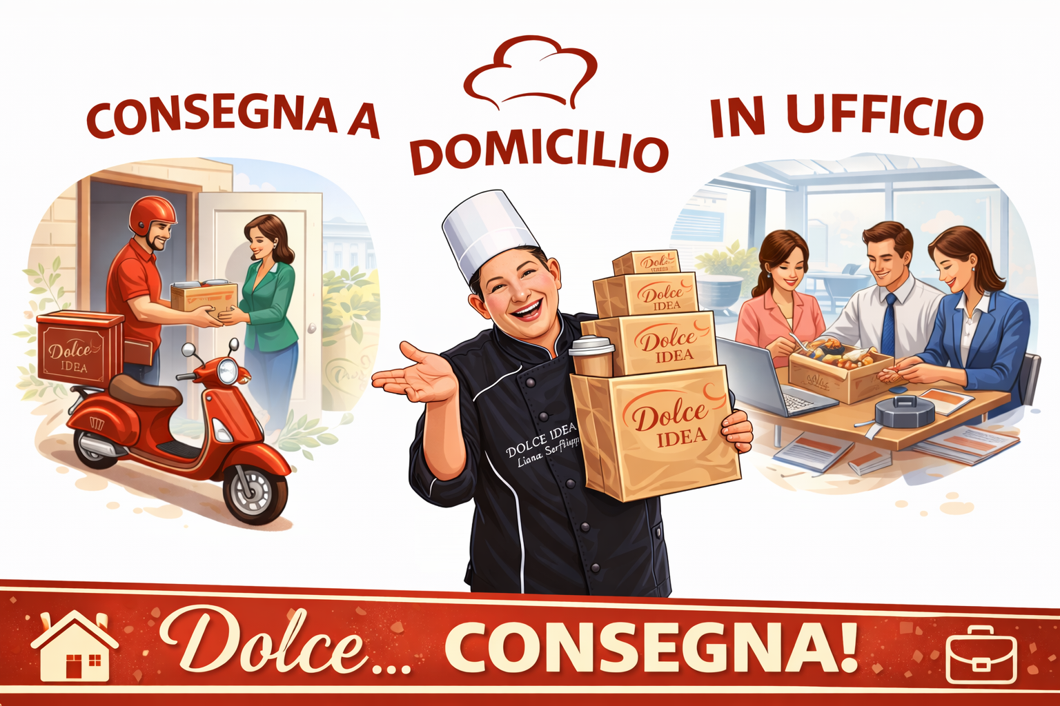 Consegna a casa e in ufficio